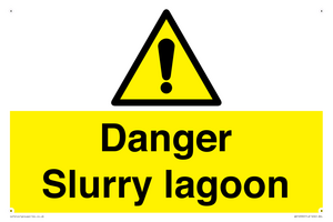 Danger Slurry lagoon